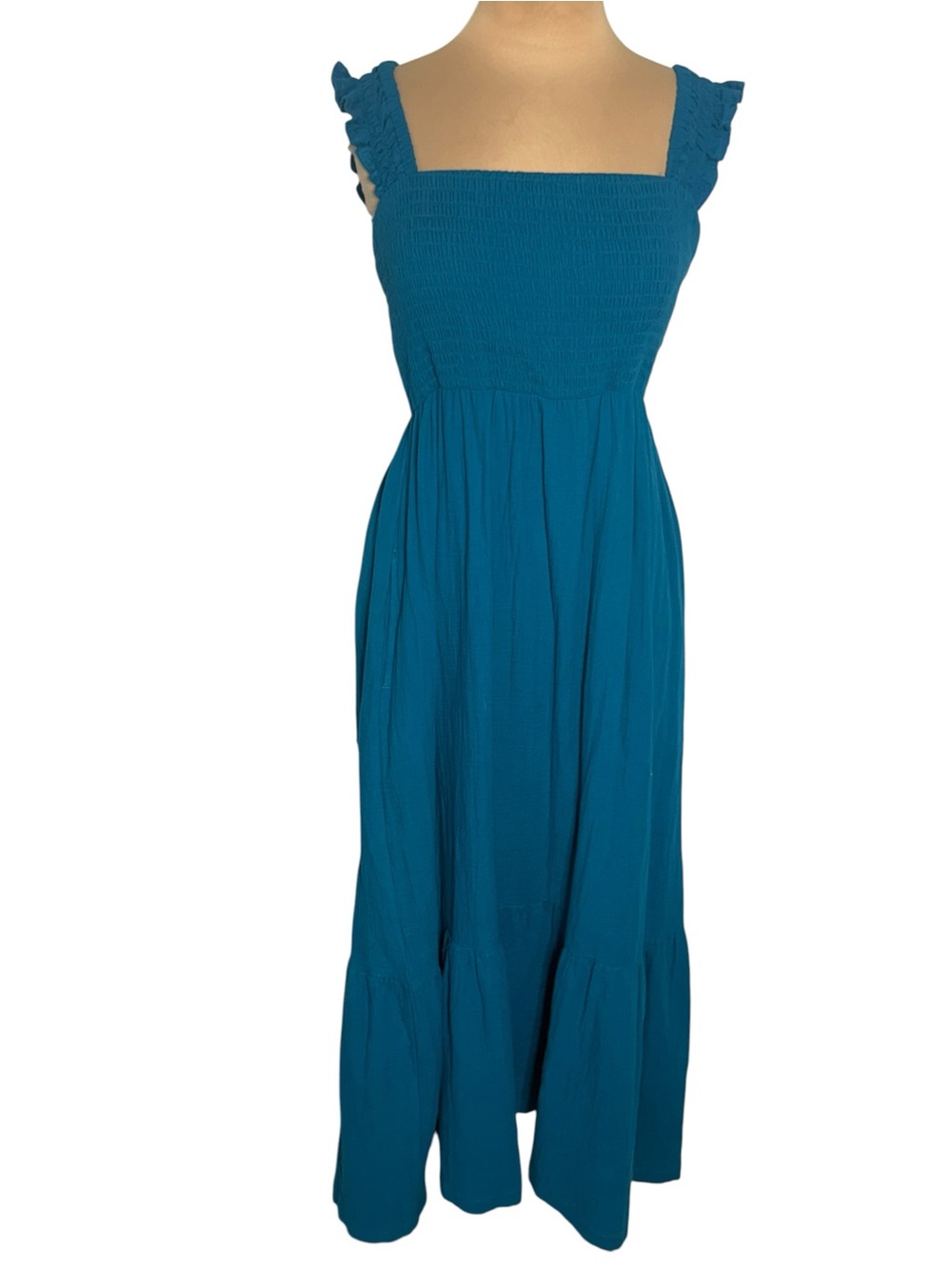 Soma Invisible Support Tiered Maxi Bra Dress Deep Poseidon Blue Size L NWT - Picture 3 of 7